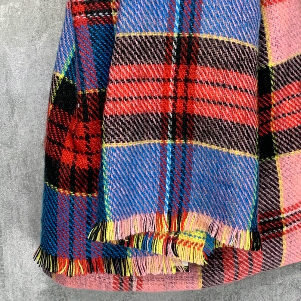 Cara Accessories Yellow Pink Clueless Mixed Plaid - Picture 7 of 8